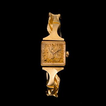 BJÖRN WECKSTRÖM, WRIST WATCH, 18K gold. Lapponia 1975.