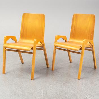 AXEL LARSSON, stolar, 6 st, Svängsta Stilmöbler, 1900-talets mitt.