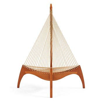 378. Jørgen Høvelskov, a teak 'Harp Chair' by Christensen & Larsen, Denmark.