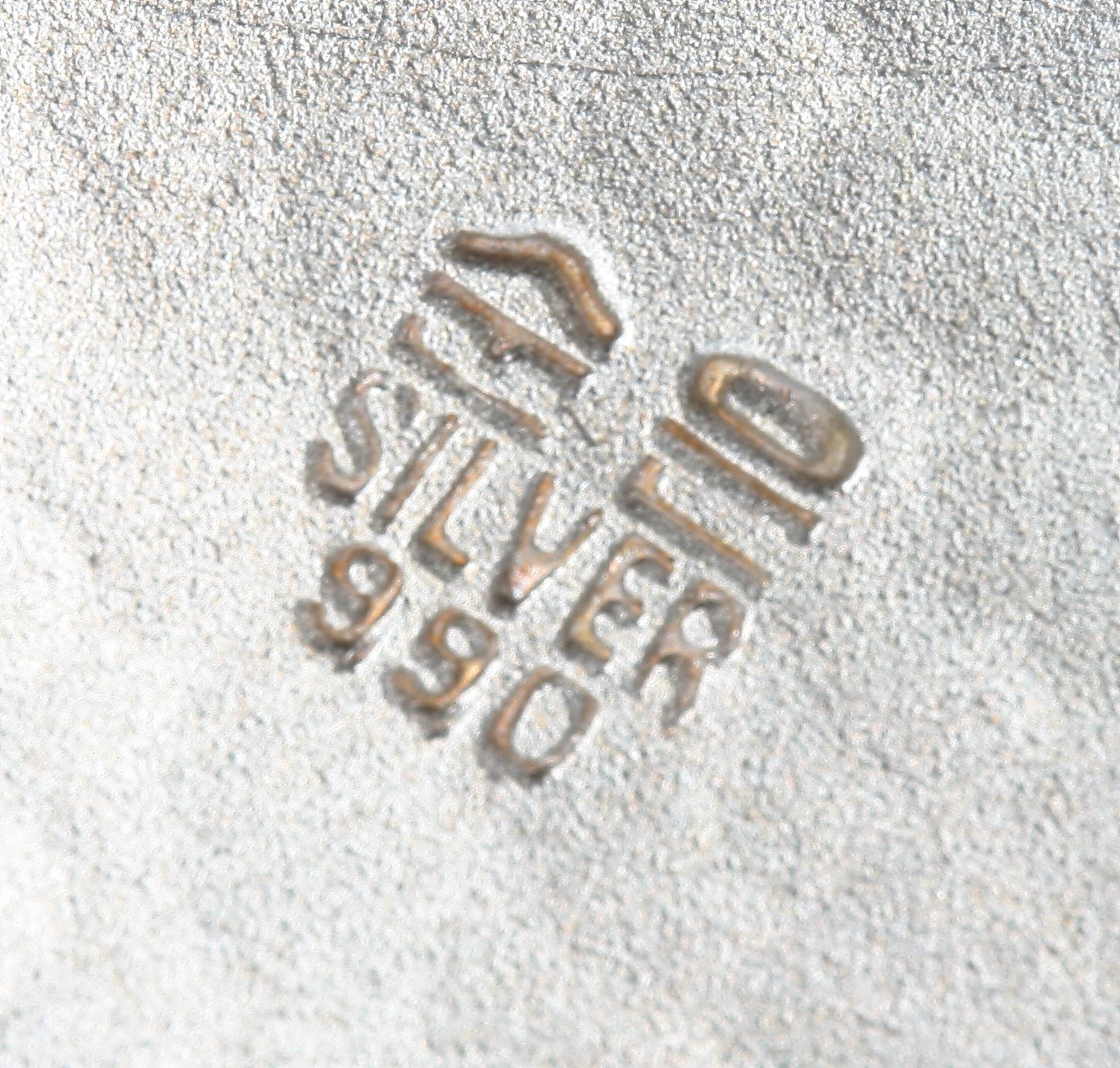 ASKAR MED LOCK, 2 st, silver, Kina.