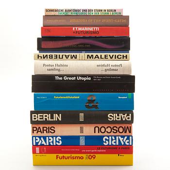 Art exhibition catalogs futurism, suprematism etc, 19 vol.
