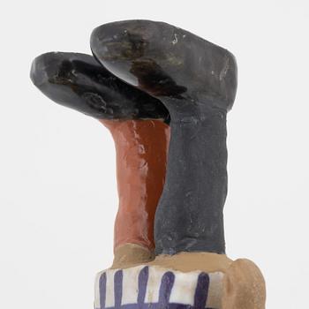 Lisa Larson, figurin, stengods, "Pippi långstrump", Gustavsberg.