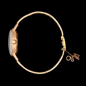 ARMBANDSUR, med stelt armband 18k guld, Election Watch Company, Grand Prix Election 1914. 1940-tal. Tot vikt 77g.