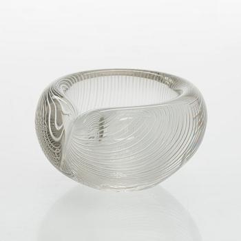 Tapio Wirkkala, a model 3327 glass bowl, signed Tapio Wirkkala Iittala -57.