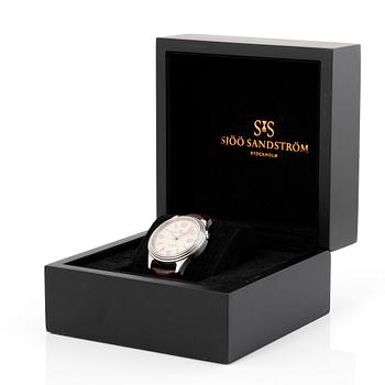 Sjöö Sandström, Royal Steel Classic, wristwatch, 41 mm.