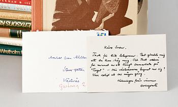 PARTI BÖCKER, 40 st, om svenska konstnärer, bla "Halmstadgruppen" av Viveca Bosson, Stockholm 1970.