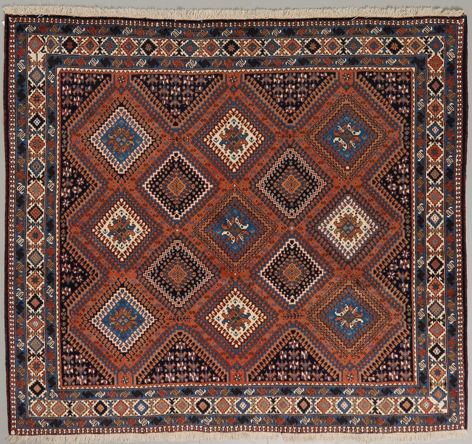 A Yalameh rug, ca 180 x 200 cm.