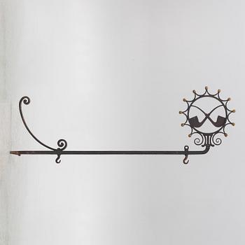 Wall holder for shop sign, 19th century.