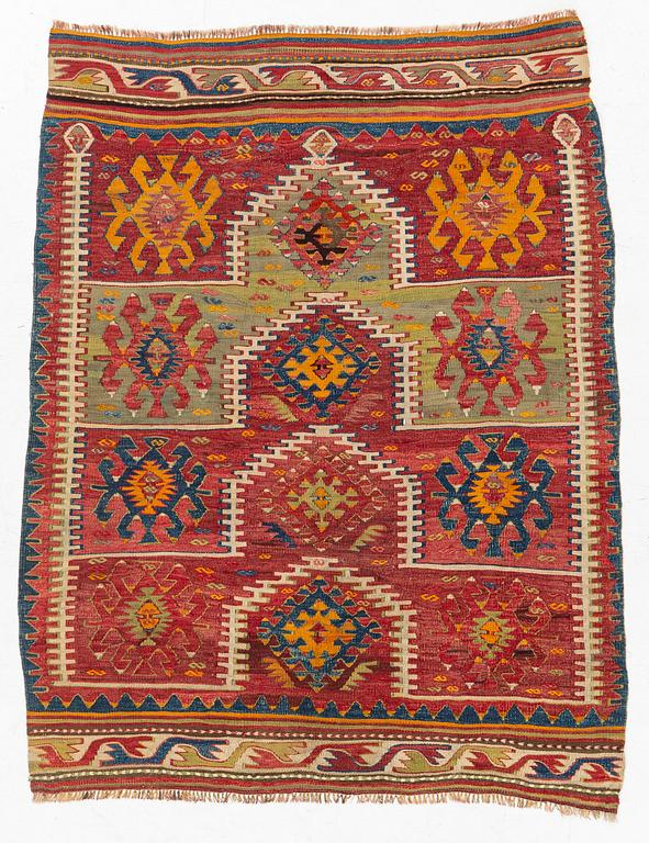 A Konya Kavak Kilim, c 155 x 120 cm.