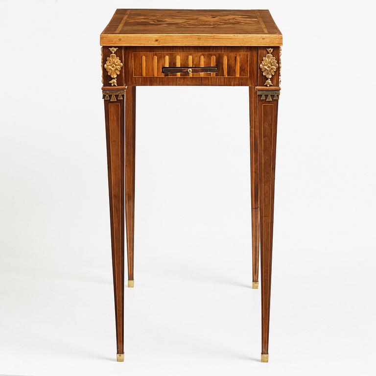 SPELBORD, Stockholmsarbete 1700-talets slut, Gustavianskt.
