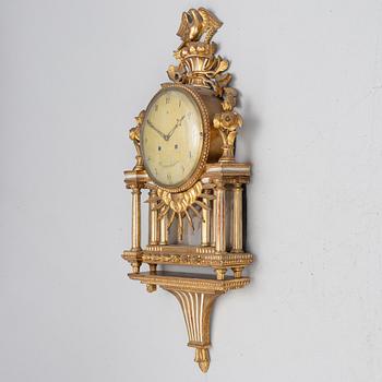 A late Gustavian wall clock, Joachim Hovenschöld, Stockholm (active 1767-1800).