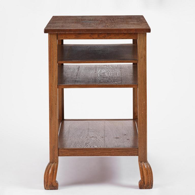Carl Malmsten, an oak side table, for Stockholm City Hall, ca 1920-22.