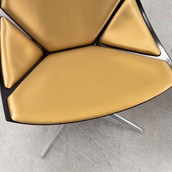 Jurgen Laub & Markus Jehs, a pair of 'JL10' easy chairs, Fritz Hansen, Denmark, 2008.