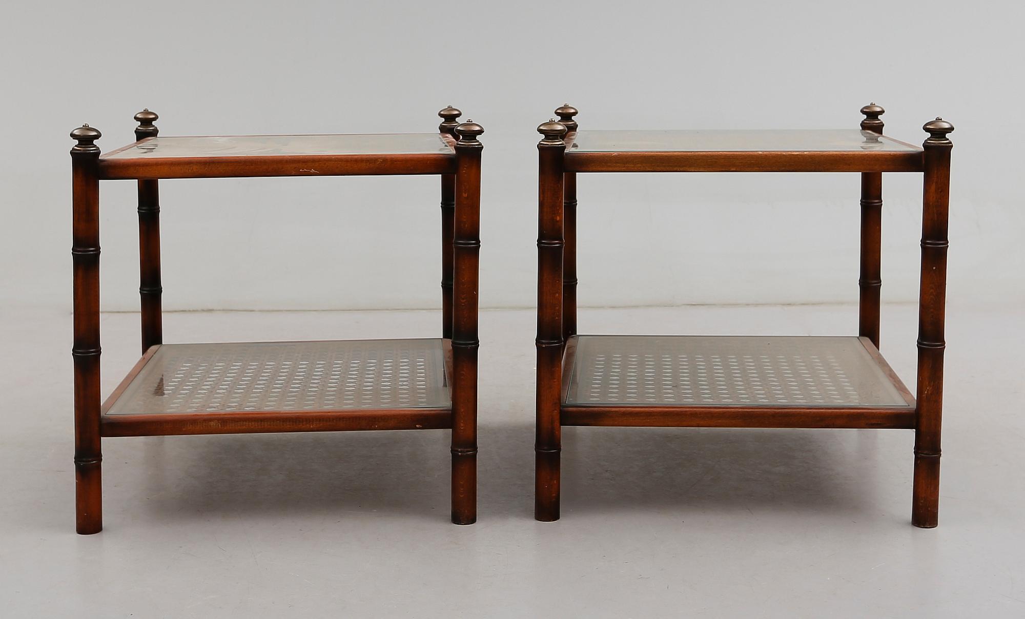 BORD, 1 par, kolonialstil, 1900-talets andra hälft.