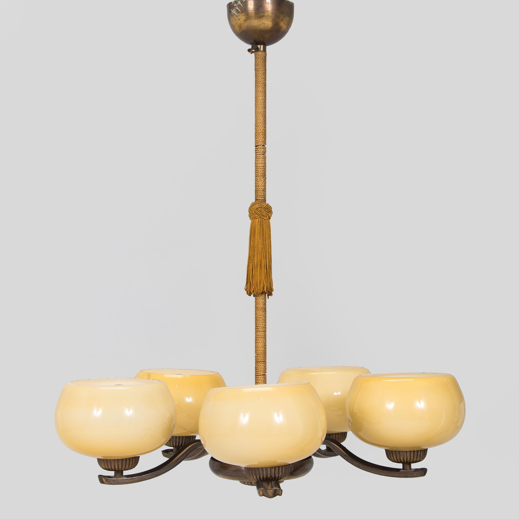 Paavo Tynell, A 1930s ceiling light for Taito, Finland.