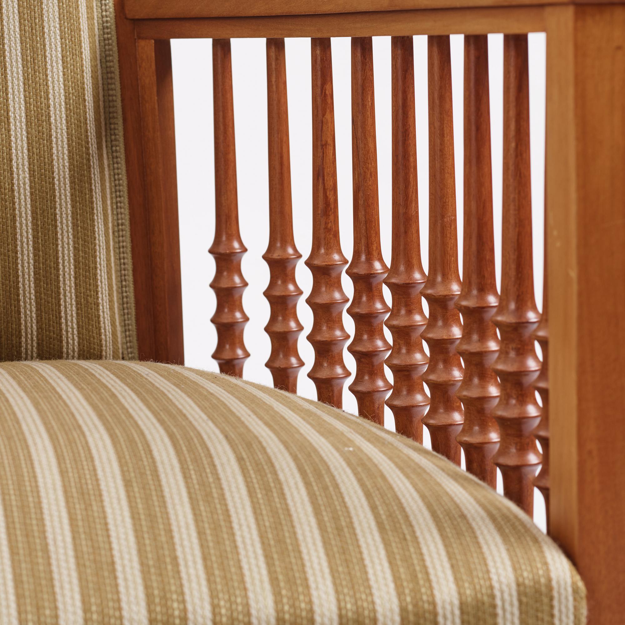 Otto Schulz, a pair of armchairs, master carpenter Carl Thorsson, Gothenburg 1912.