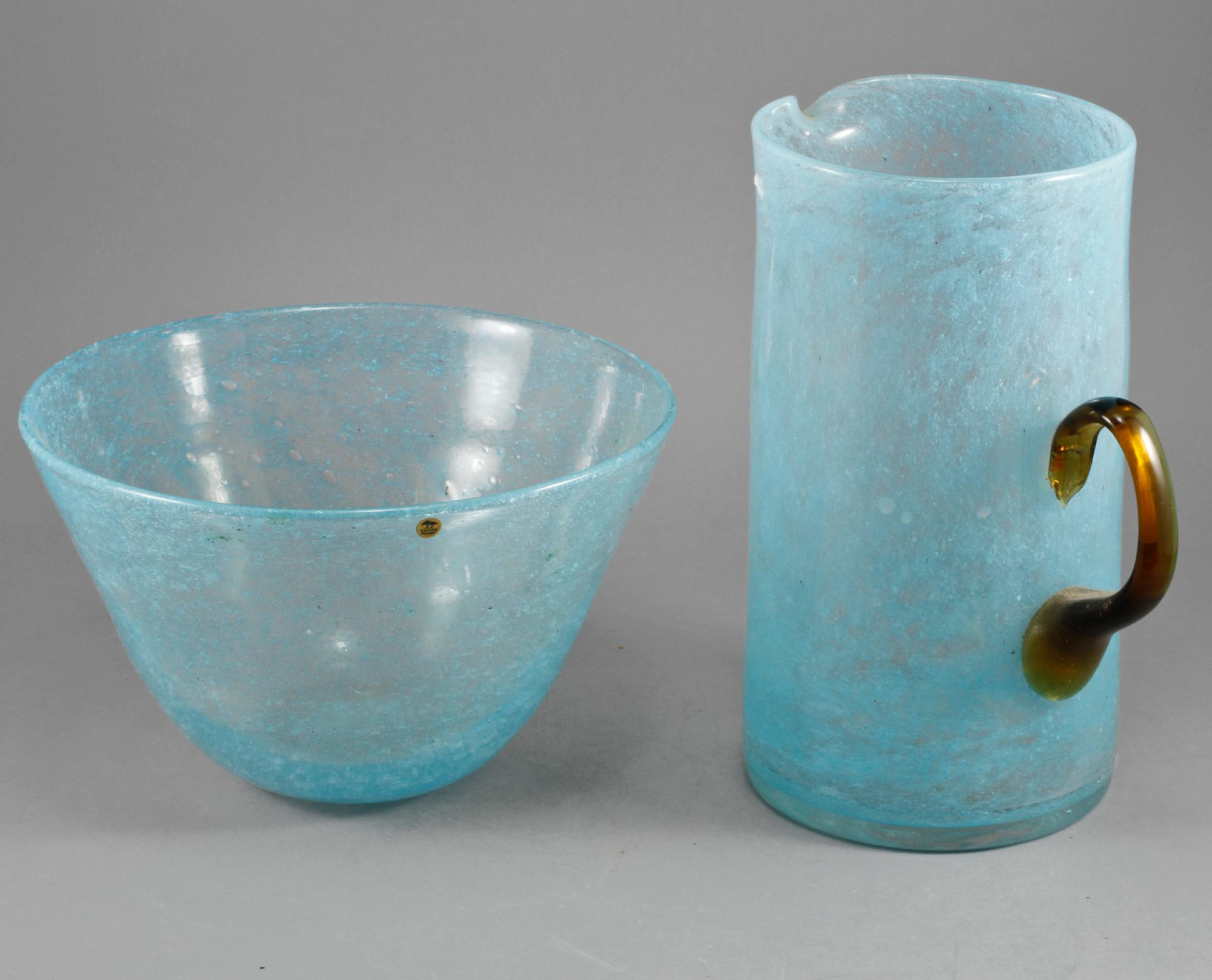 KANNA samt SKÅL, glas, Ekenäs, 1900-talets andra hälft.