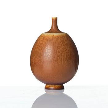 Berndt Friberg, a set of three stoneware vases and a bowl, Gustavsberg Studio 1951-69.