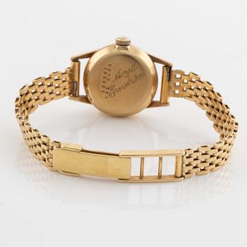 Certina, 18K guld, armbandsur, 19 mm.
