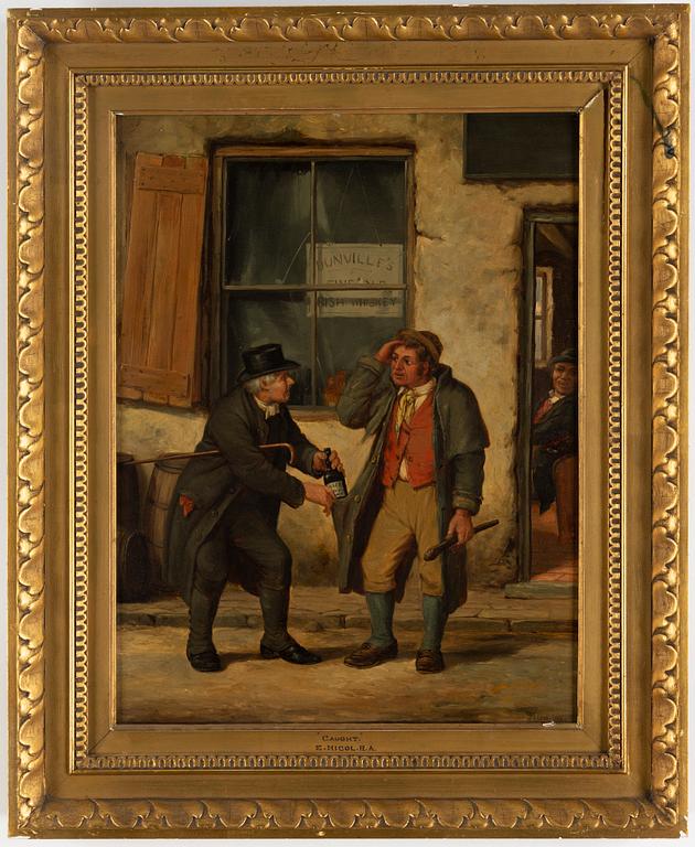 Erskine Nicol, oil on canvas, signed and dated 1846.