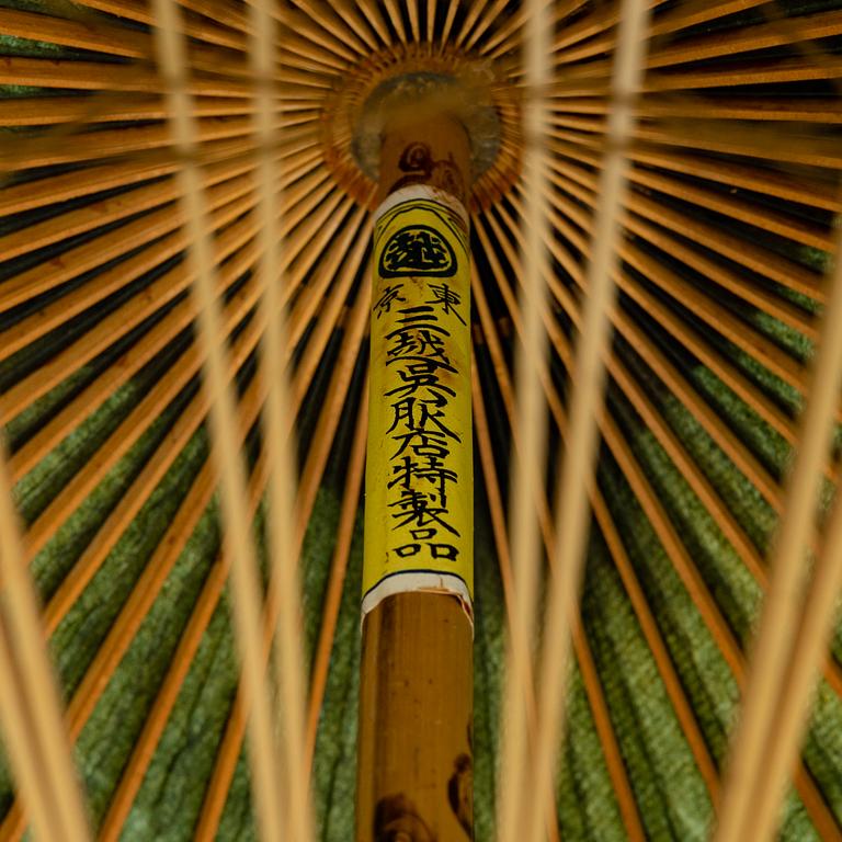 A set of three parasols, Japan, early 20th century.