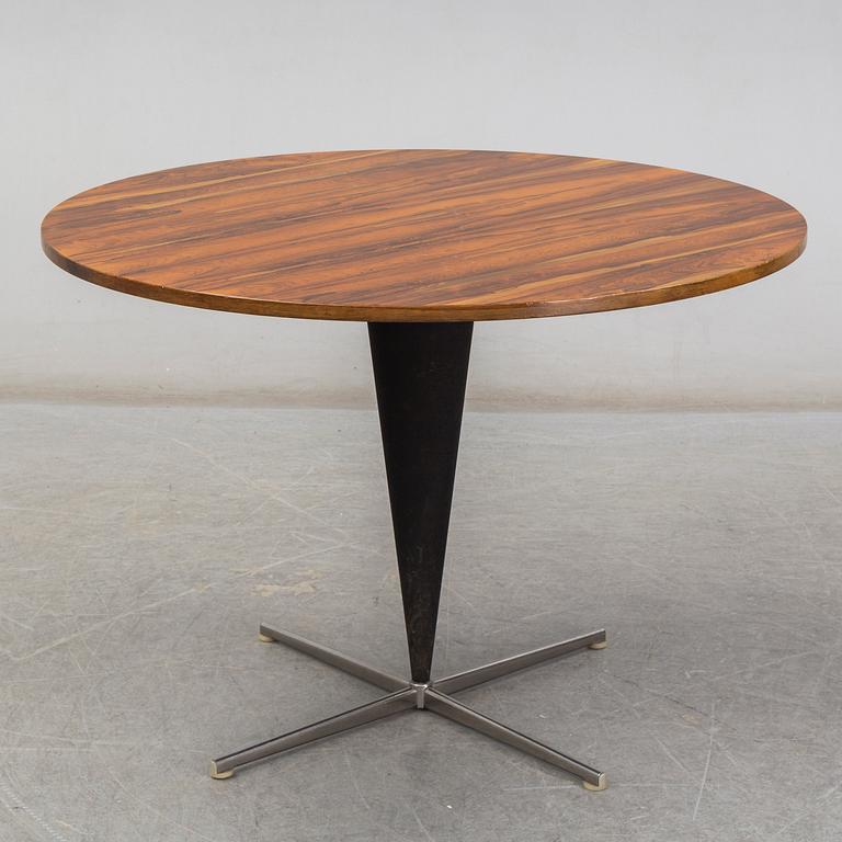 VERNER PANTON, a rosewood veneered 'Cone Table' from Frem Røjle, Denmark.