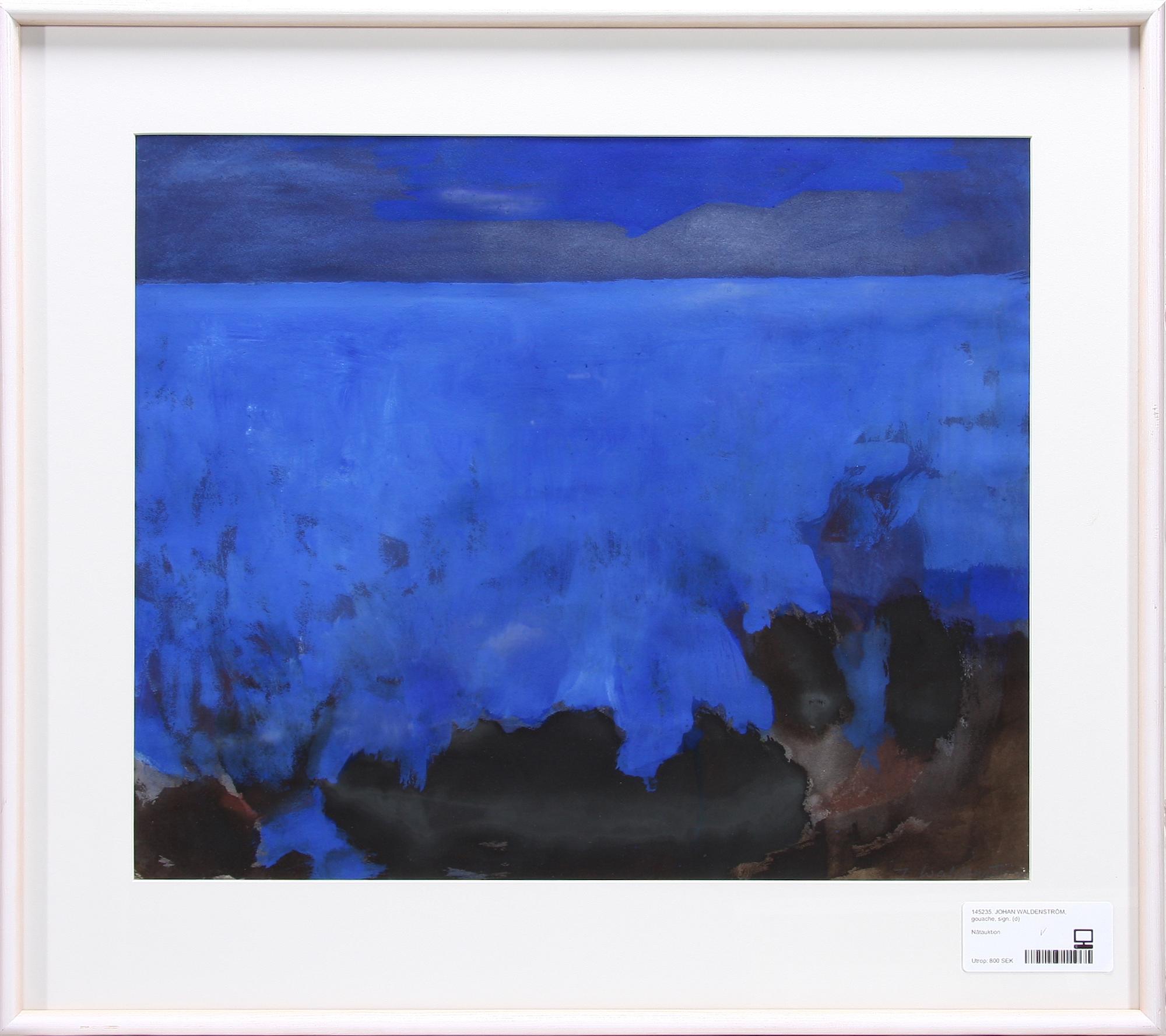 JOHAN WALDENSTRÖM, gouache, sign.