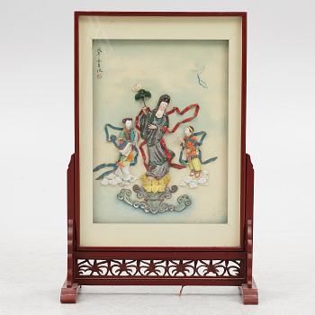 A metal relief, China, second half of the 20th century.