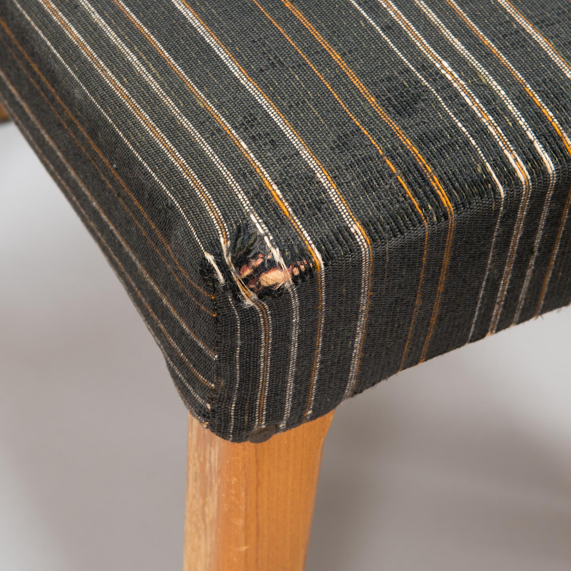 AINO AALTO, A set of six 1940's chairs for O.Y. Huonekalu- ja Rakennustyötehdas A.B. Finland.