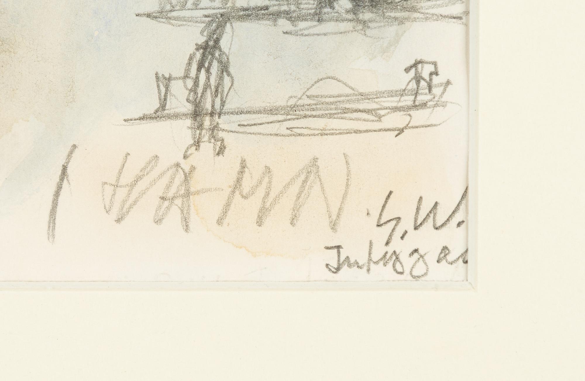 Gösta Werner, "Mellan Baccus o Venus eller både och".