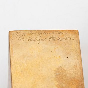 Bo Ljungberg & Holger Bäckström, skulptur, mässing, signerad, daterad 1969 och numrerad 15/30.