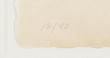 Joel Shapiro, woodcut in colours, 1990, signed 18/40.