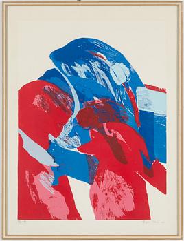 INGER SITTER, litograph in color, signed and dated -68, numbered 8/10.