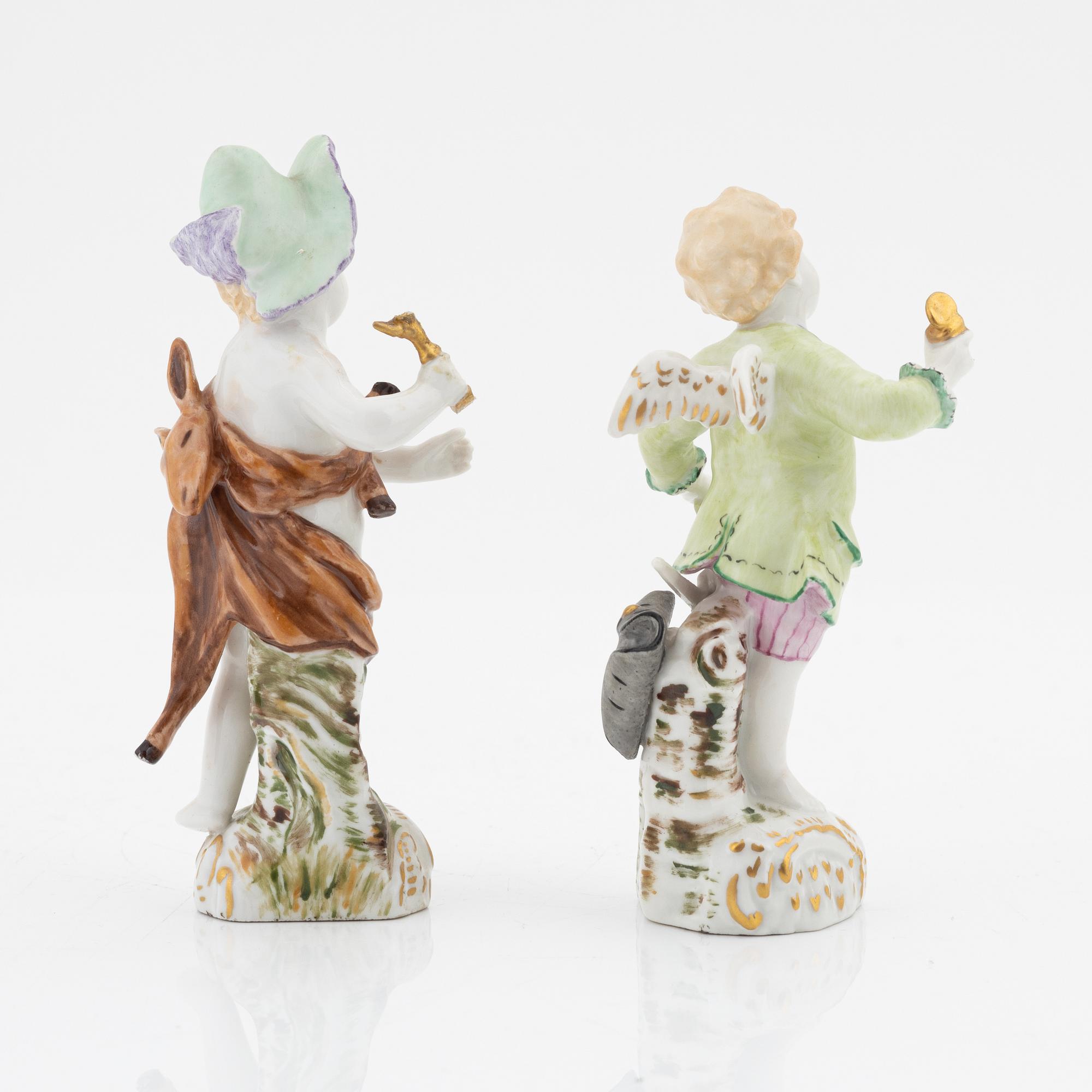 Two porcelain figurines, KPM Berlin, late 19th Century / early 20th Century.