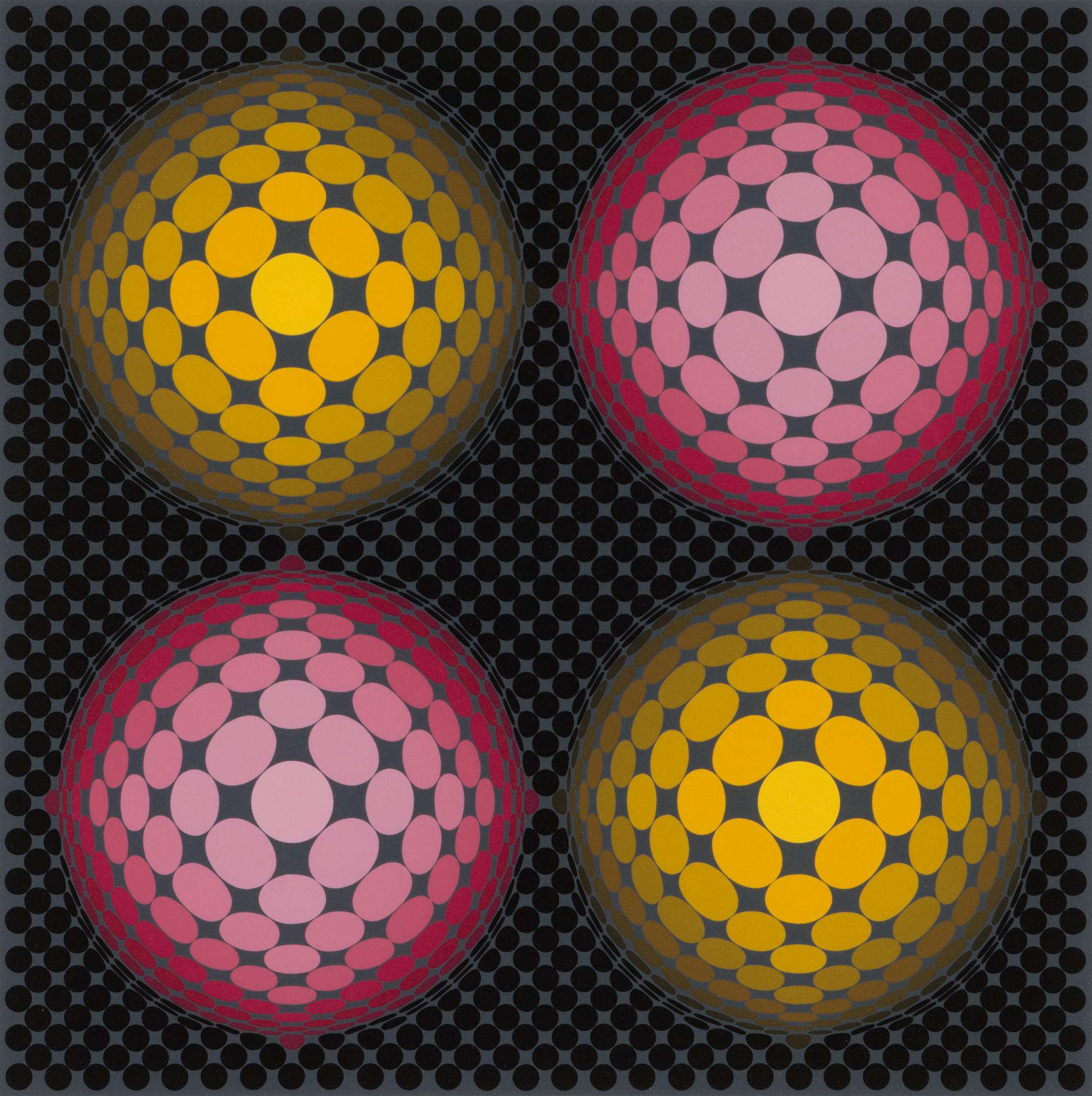 VICTOR VASARELY, värilitografia, signeerattu ja numeroitu 184/250.