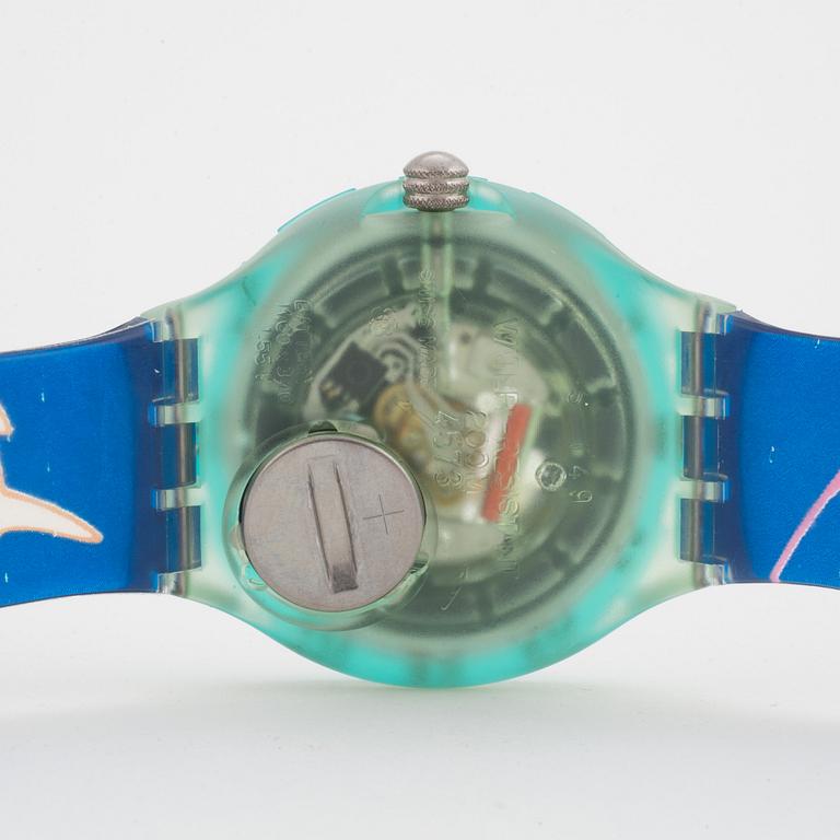 SWATCH, Scuba, Happy Fish, wristwatch, 38,3 mm,