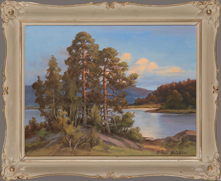 Arthur Heickell, oil on canvas signed.