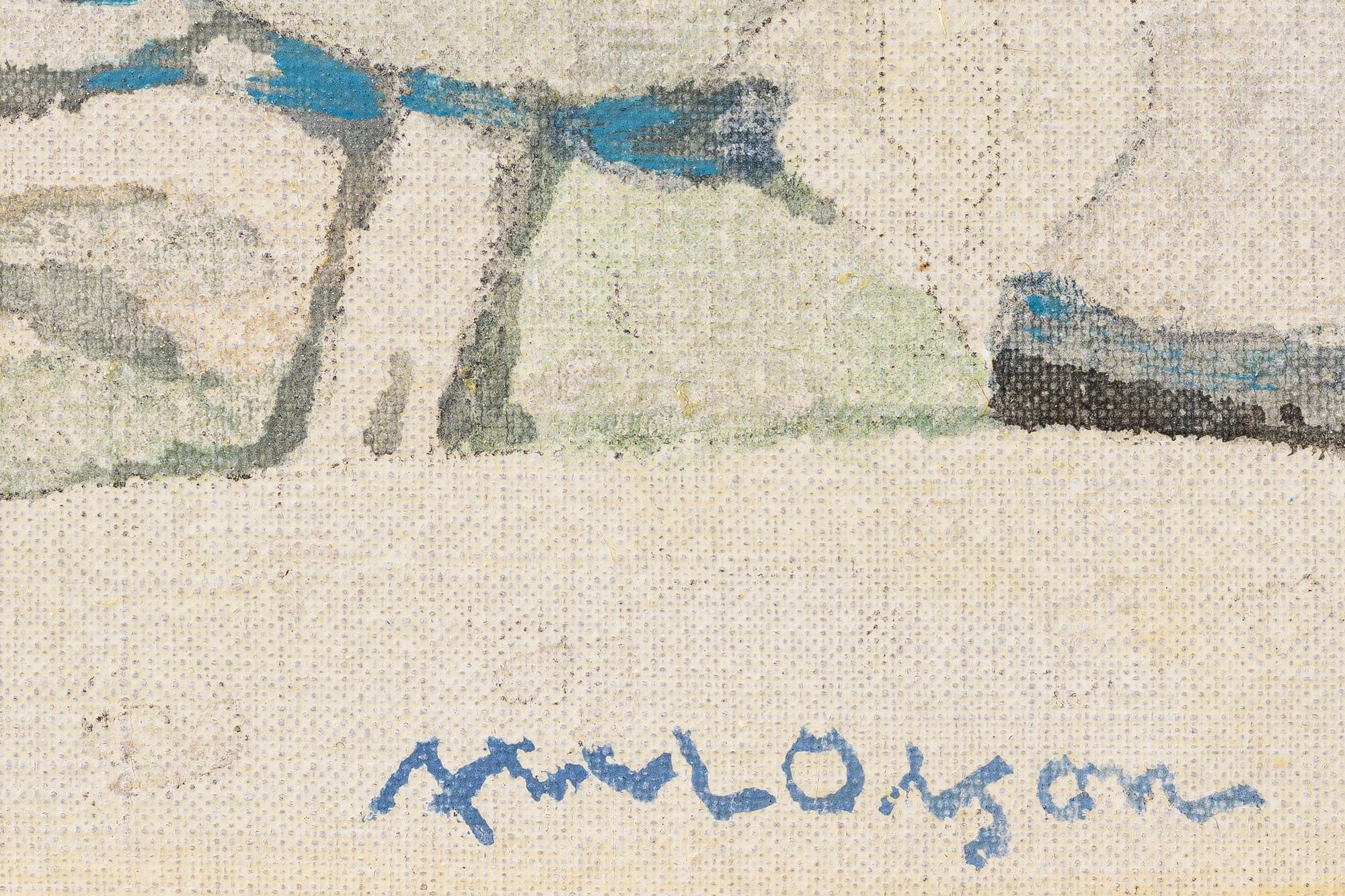 Axel Olson, "Vitt strandstilleben".