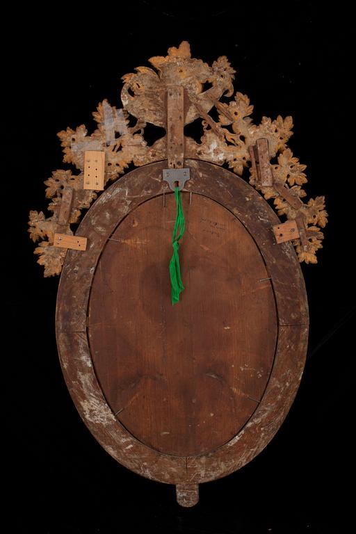 SPEGELLAMPETTER, för två ljus, ett par. Sverige, 1800-talets början. Empire.