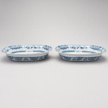 MATSERVIS, 57 delar, porslin, "Canton", Florentine China -serien,  England, 1800-tal.