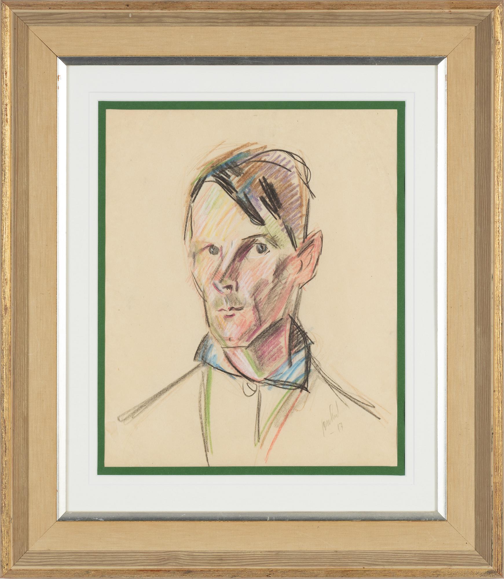 John Jon-And, pastel, signed and dated -17.