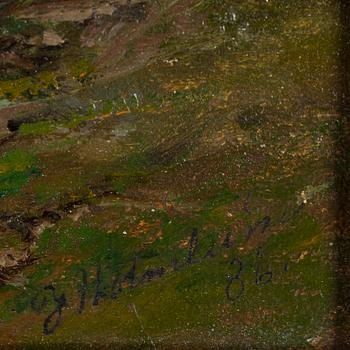 Josefina Holmlund, oil on canvas, signed and dated -86.