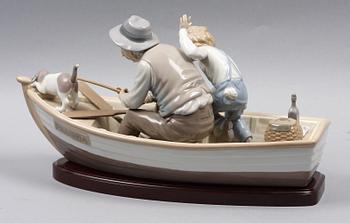 FIGURGRUPP, porslin, Lladro. Tillverkningsår 1984-1991.