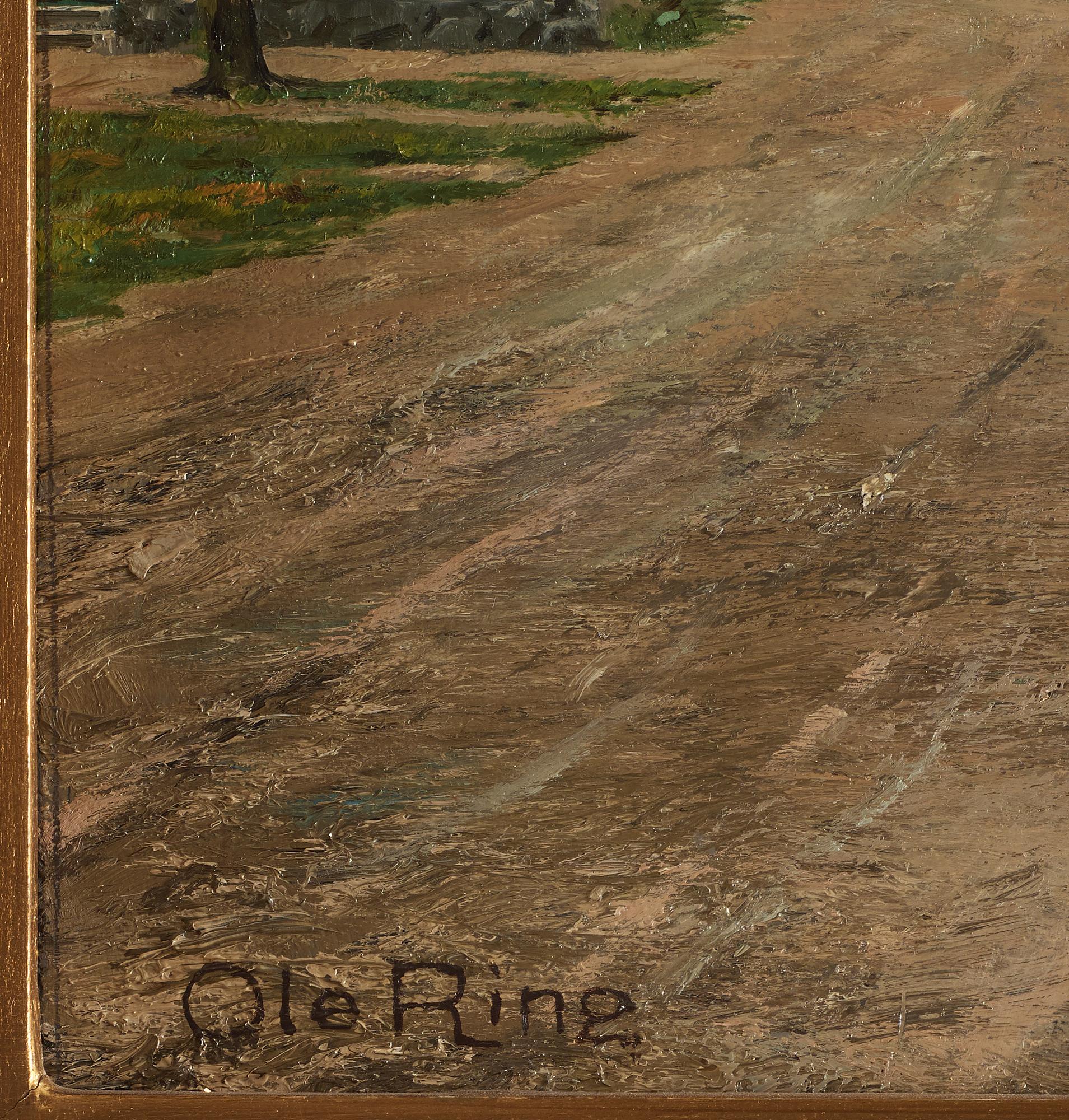 OLE RING,  Oil on canvas, signed.