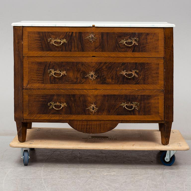 a 1700's gustavian chest of drawers.