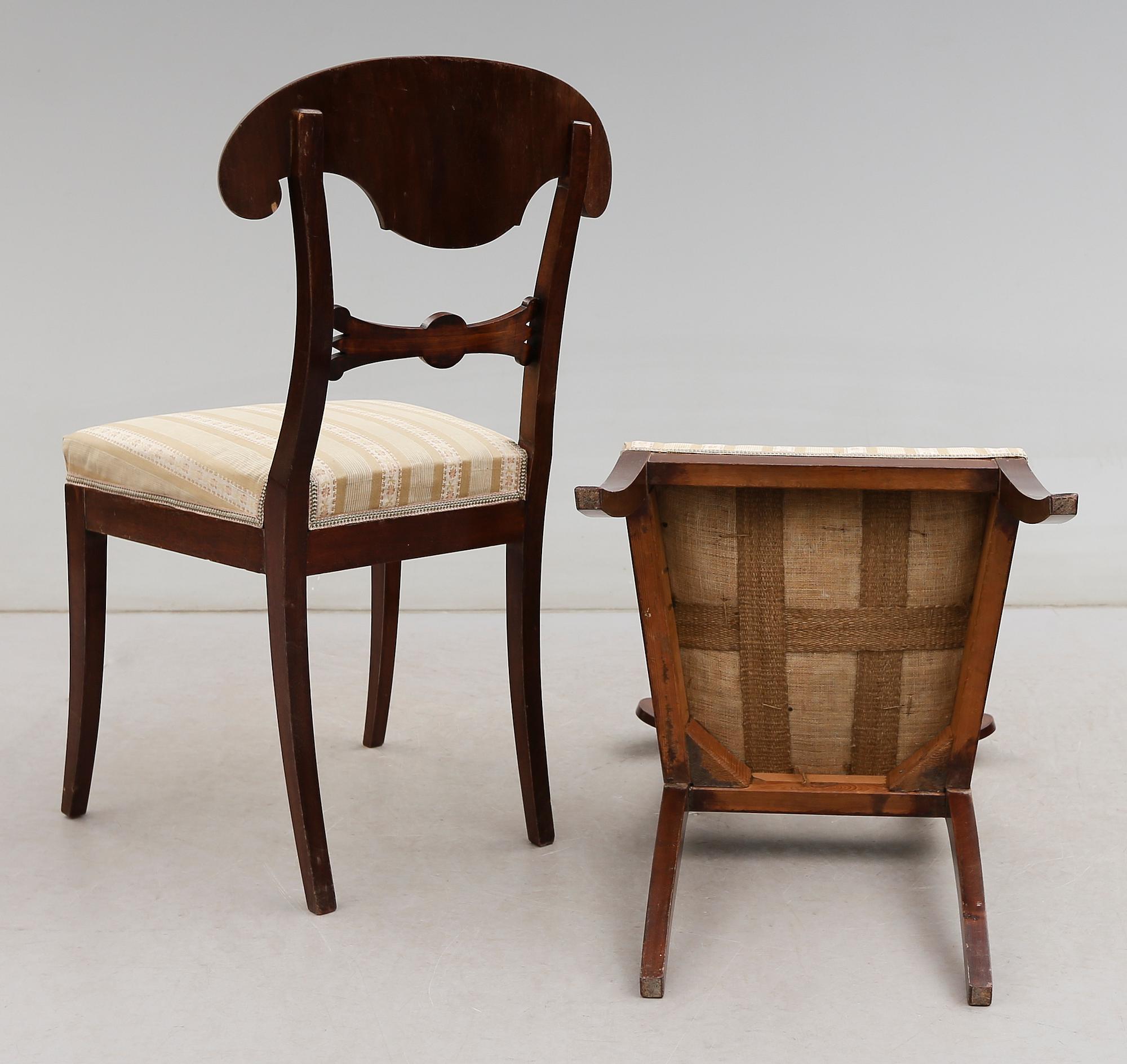 STOLAR, 1 par, Karl-Johan, 1800-talets första hälft.