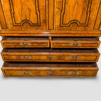 A Swedish late baroque cupboard, mid 18th century.