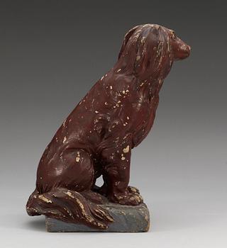 A  figure of a dog, Possilbly Marieberg, period of Ehrenreich, 1760-66. Unmarked.