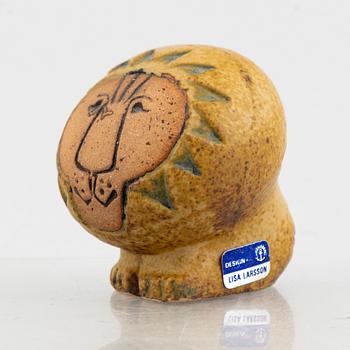 Lisa Larson, figurines, a set of four stoneware figurines including 'Lejon mini' from the series 'Afrika', Gustavsberg.