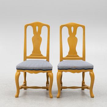 Chairs, 6 pcs, Rococo style, second half of the 20th century.